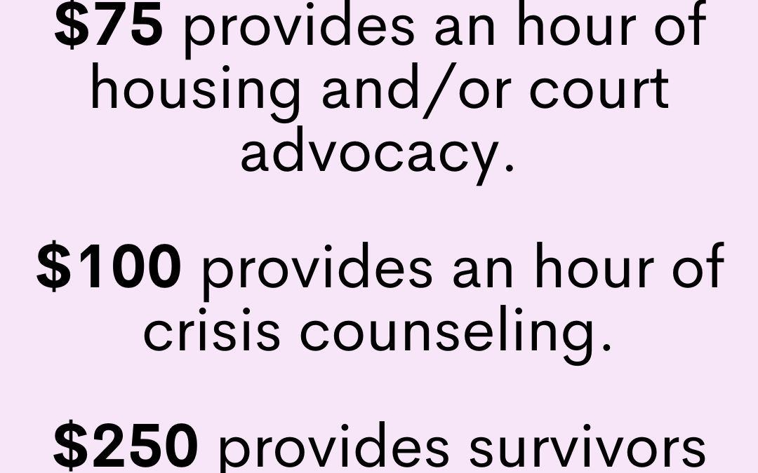 Survivors depend on us. Can we count on you?